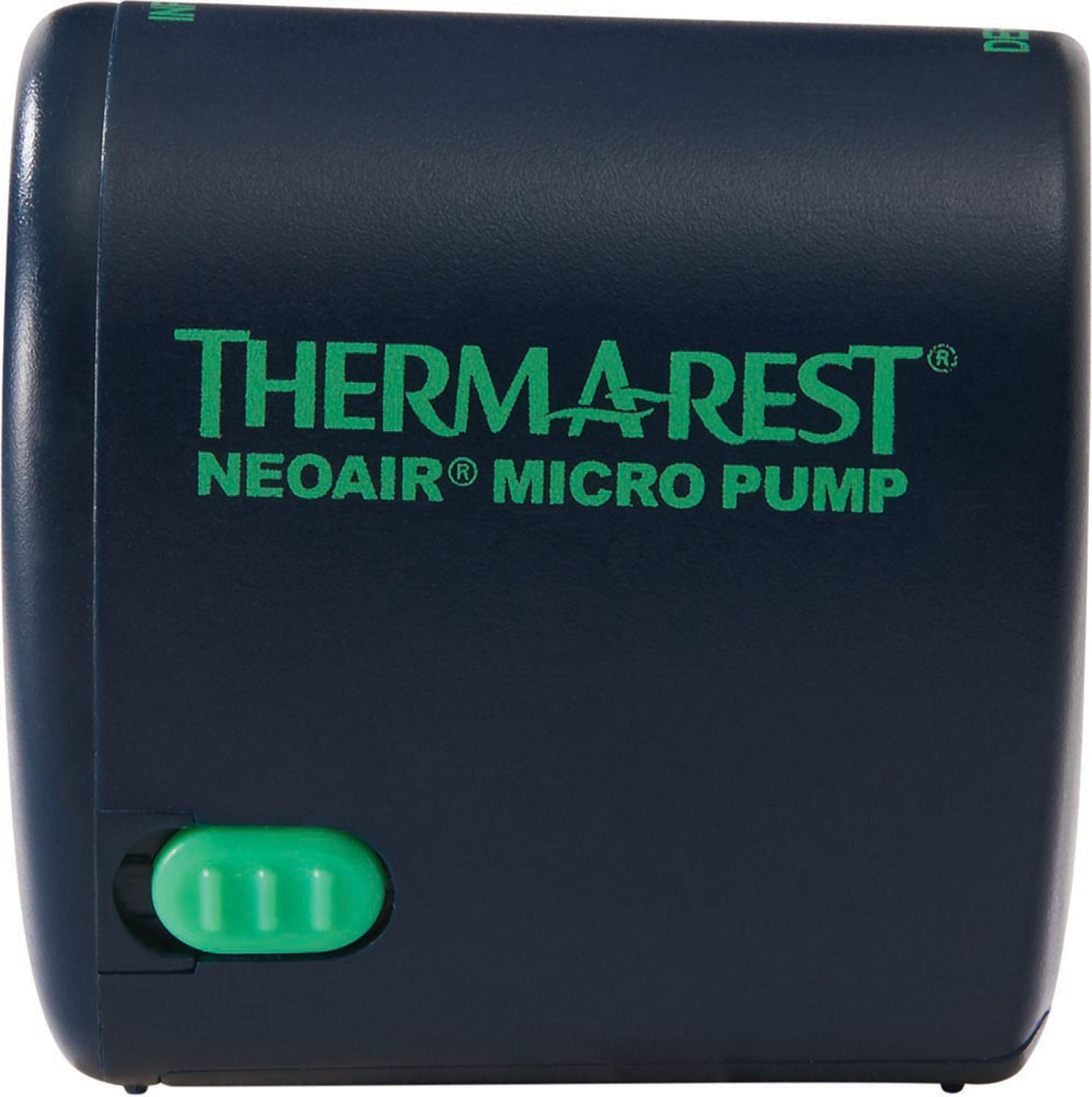 Therm-a-Rest NeoAir Micro Pump showing WingLock/TwinLock valve compatibility.