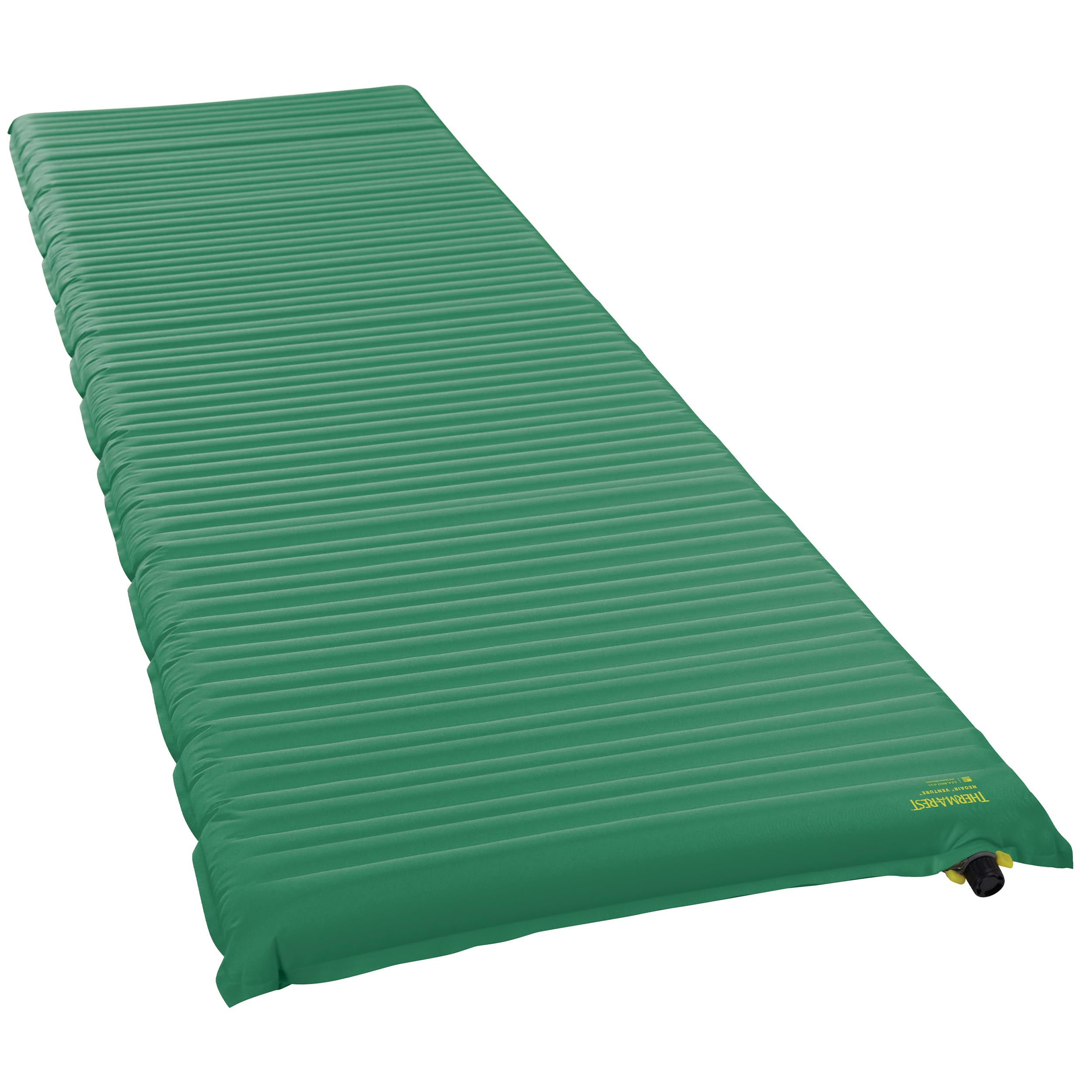 Therm-a-Rest NeoAir Venture pine regular inflated view highlighting compact 2-inch comfort under stars