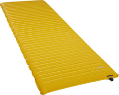 Therm-a-Rest NeoAir XLite NXT MAX setup in Solar Flare shows full rectangular sleeping surface and comfort