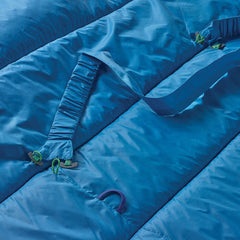Recycled nylon shell and liner offer soft durability for frequent trips.
