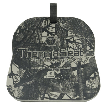 THERM-A-SEAT traditional series cushion highlighting waterproof Softek foam for moisture-free comfort on damp ground.