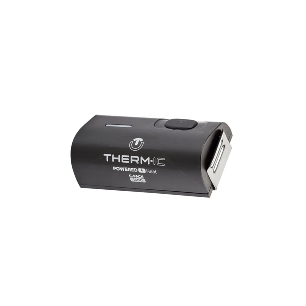 Therm-ic C-Pack 1300 battery with USB charger enables easy on-the-go recharging.
