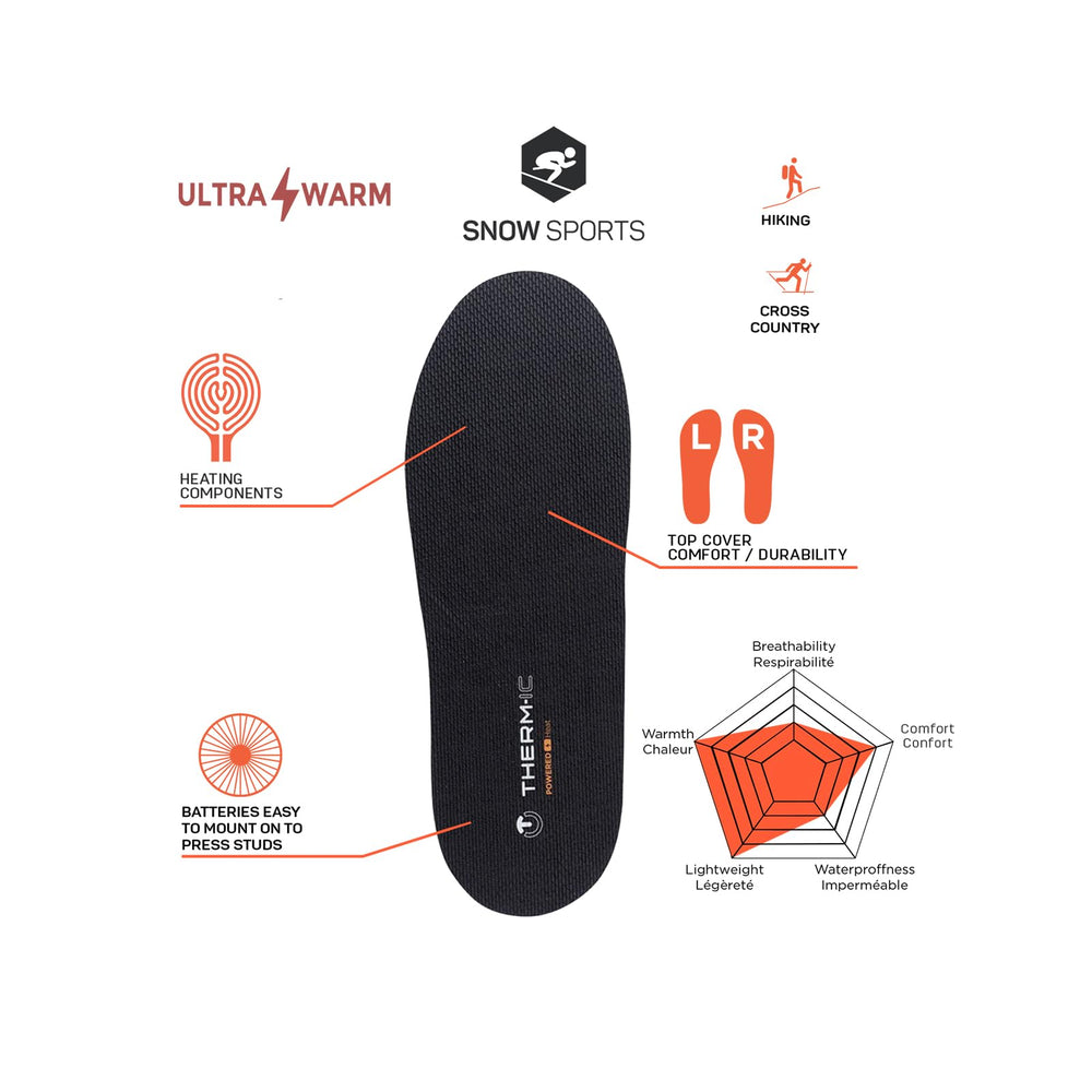 Therm-ic C-Pack 1300 insole batteries offer up to 13 hours of warmth.