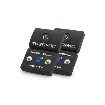 Therm-ic S-Pack 1400 B sock battery provides compact heat for all heated socks, lasting up to 16 hours.