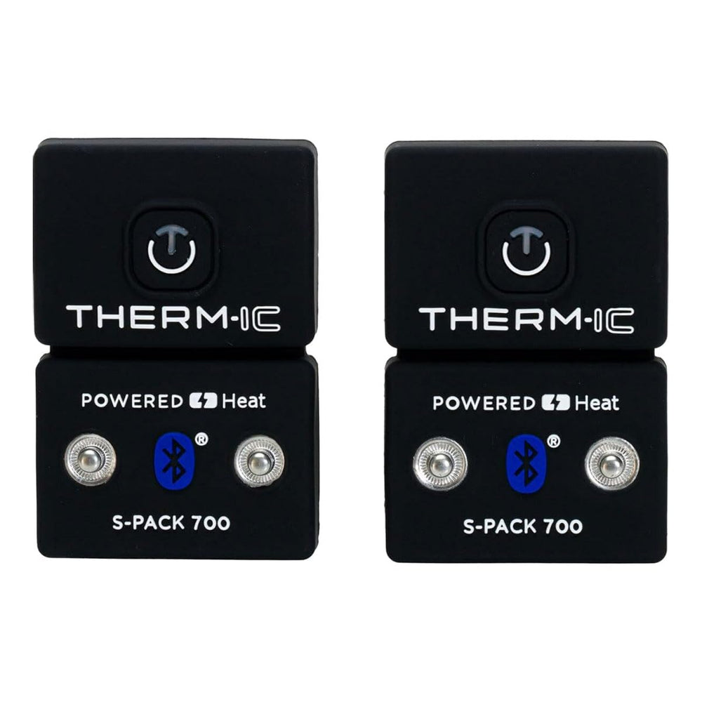 Therm-ic S-Pack 700 B in-use with PowerSocks delivers steady heat on alpine descents.