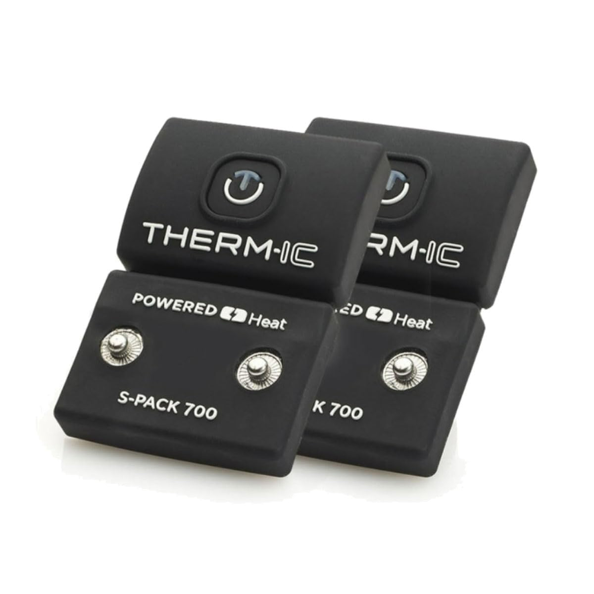 THERM-IC S-Pack 700 sock batteries held in hand, delivering portable warmth for winter outdoor activities.