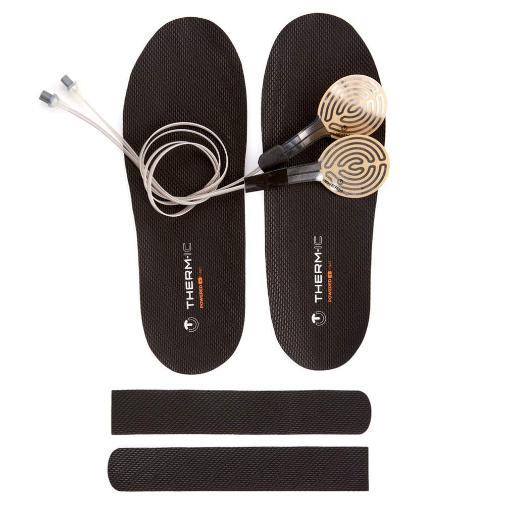 Therm-ic ThermicSole TrimFit heating elements beneath the toes provide warmth in ski boots.