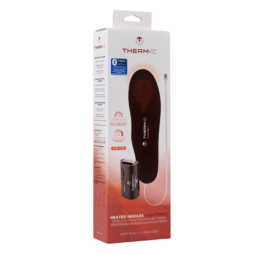 Warm feet during winter activities with Therm-ic heated insoles