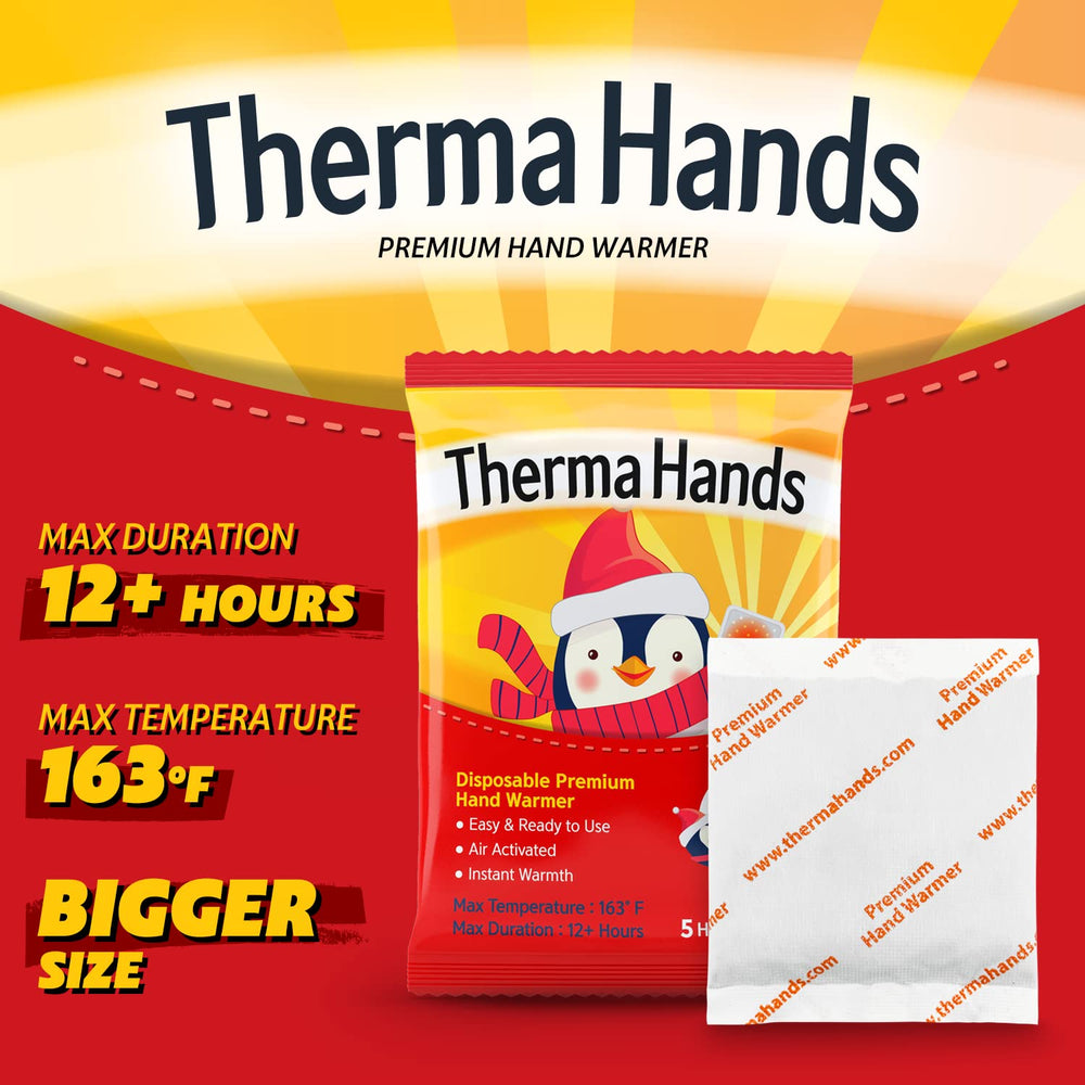 ThermaHands hand warmers during activation highlighting quick heat after shaking