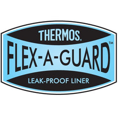 THERMOS Black/Orange-12 Can Cooler, side angle, shows durable polyethylene construction.