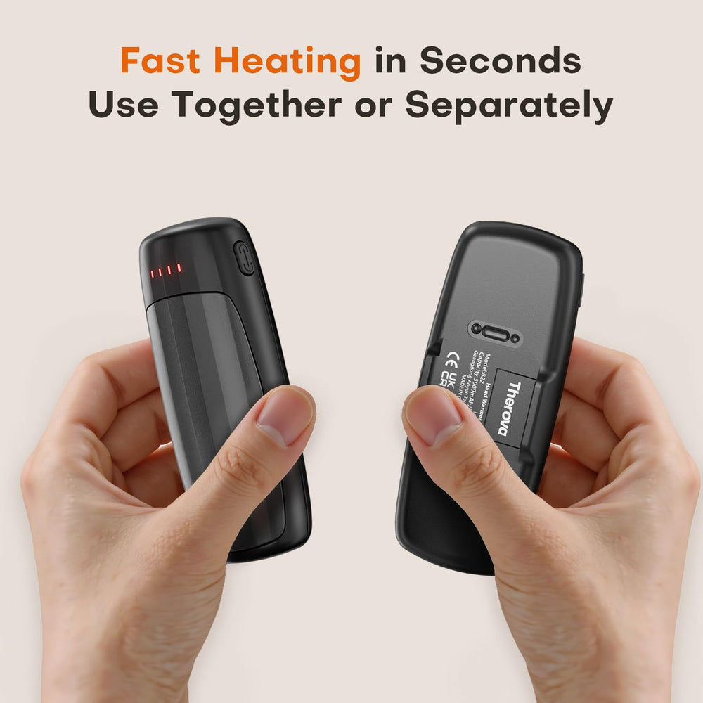 Therova Hand Warmers 6000mAh battery life highlights long-lasting warmth for camping