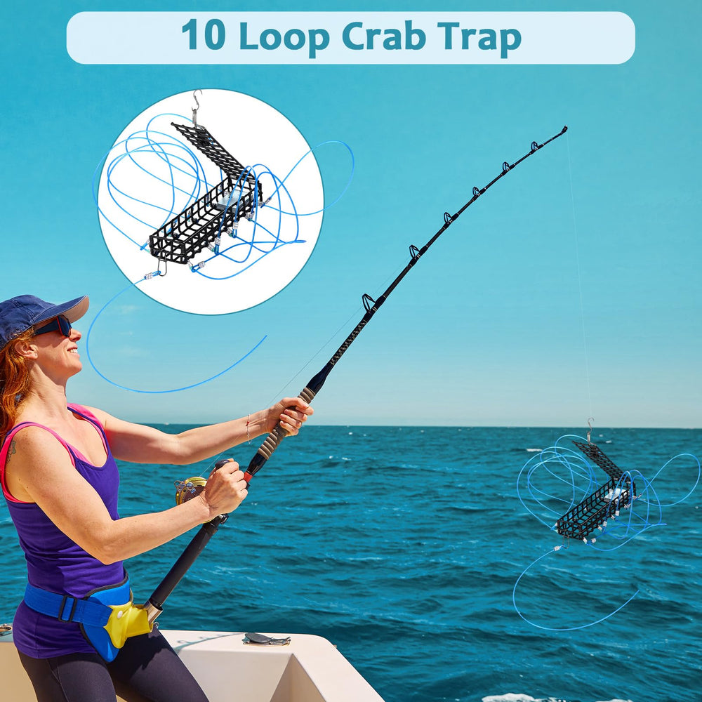 Therwen crab trap embedded opening ring aids easy casting and retrieval.
