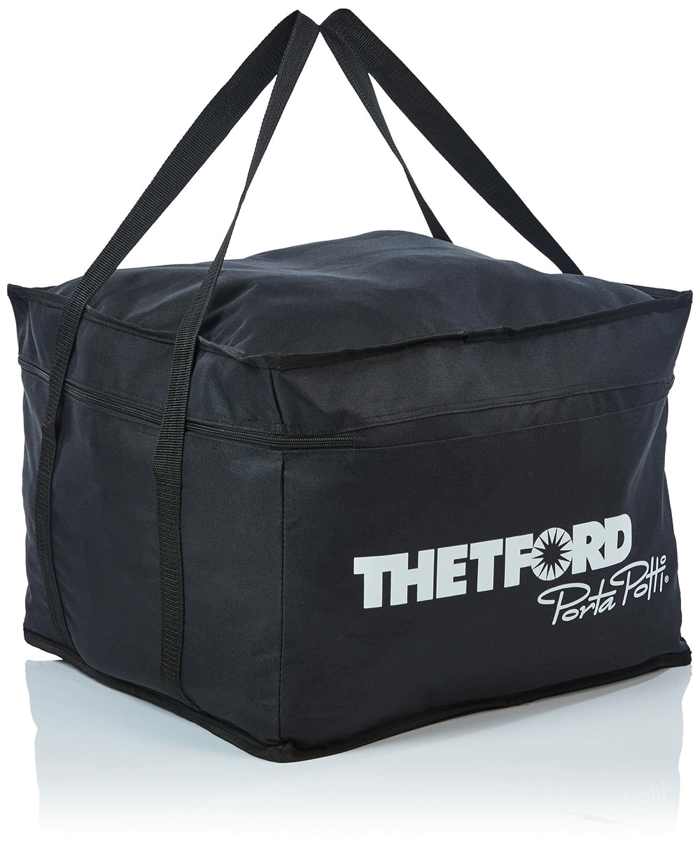 Thetford Porta Potti carrying bag features glazed lining for quick cleaning.