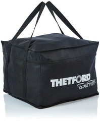 Thetford Porta Potti carrying bag features glazed lining for quick cleaning.