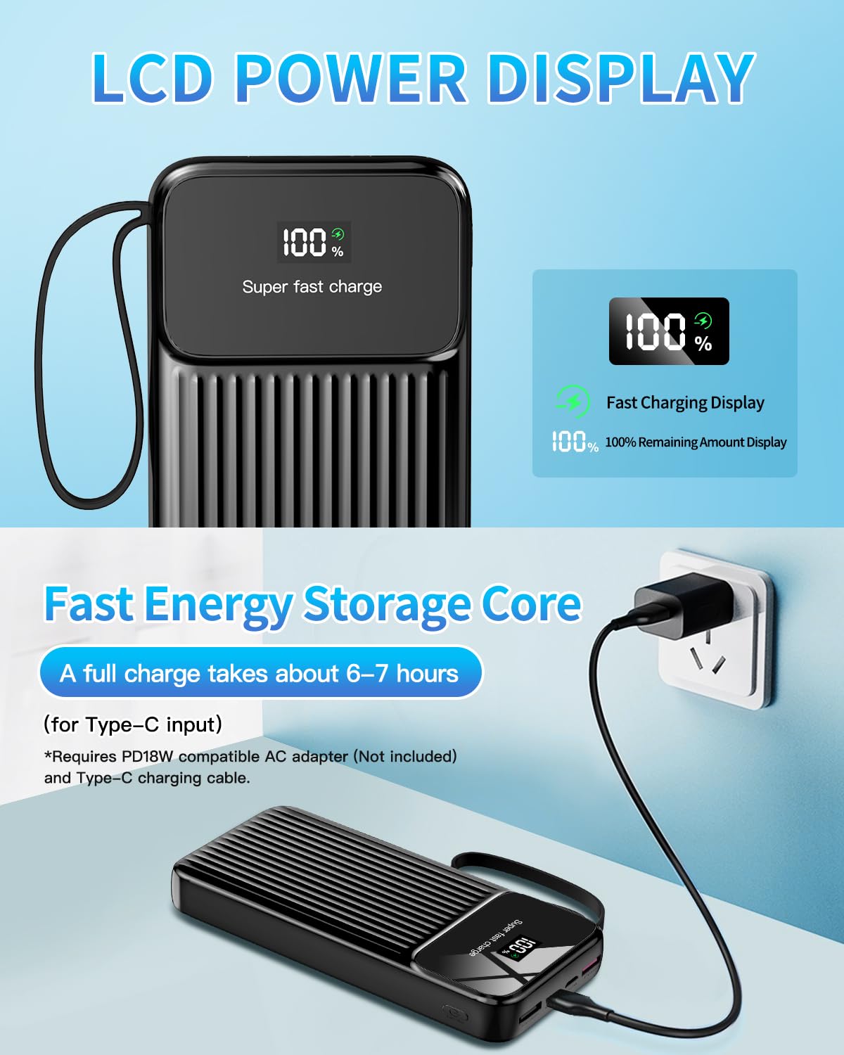 THETHEKU compact portable charger ideal for travel and daily outdoor use