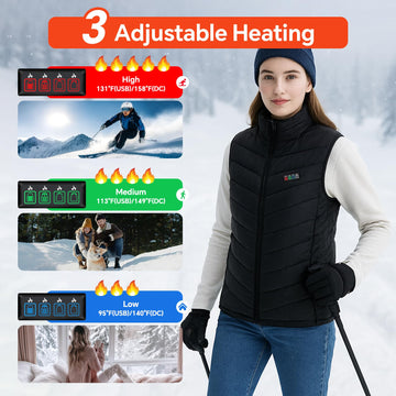 THETHEKU heated vest battery-pack-front demonstrates 30000mAh power and device charging
