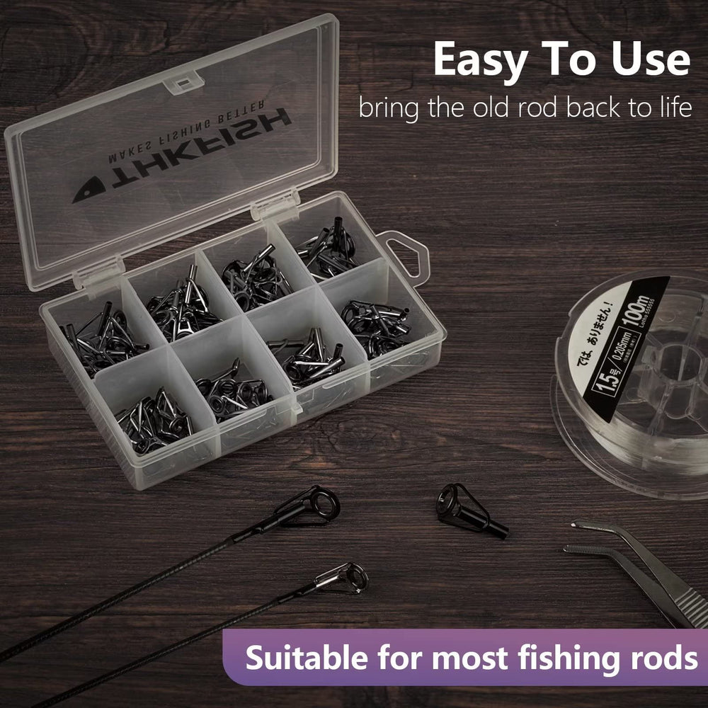 THKFISH rod tip repair kit easy to use on the go.