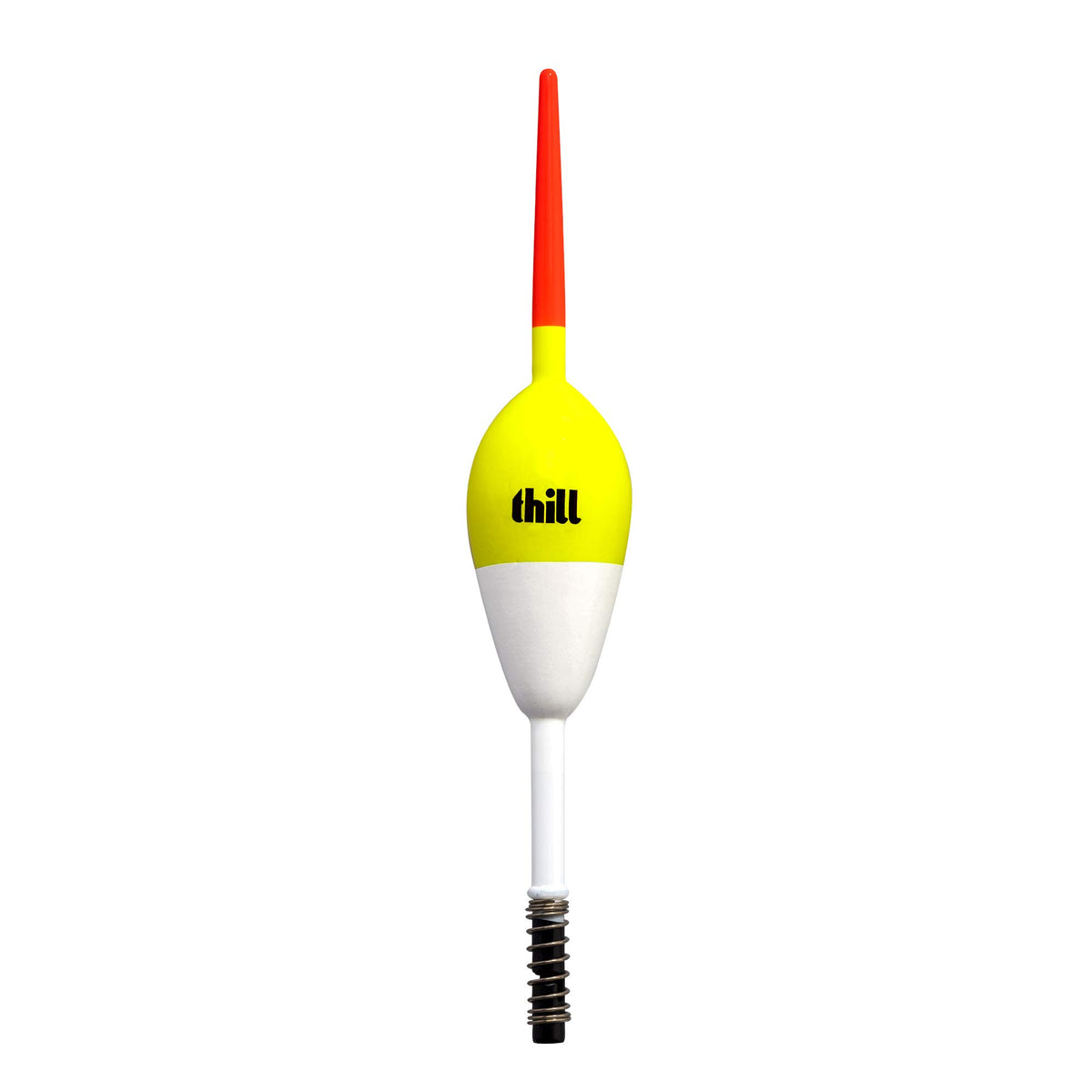 Thill America's Favorite Floats oval 1in Spring: buoyant balsa and high visibility for bite detection.
