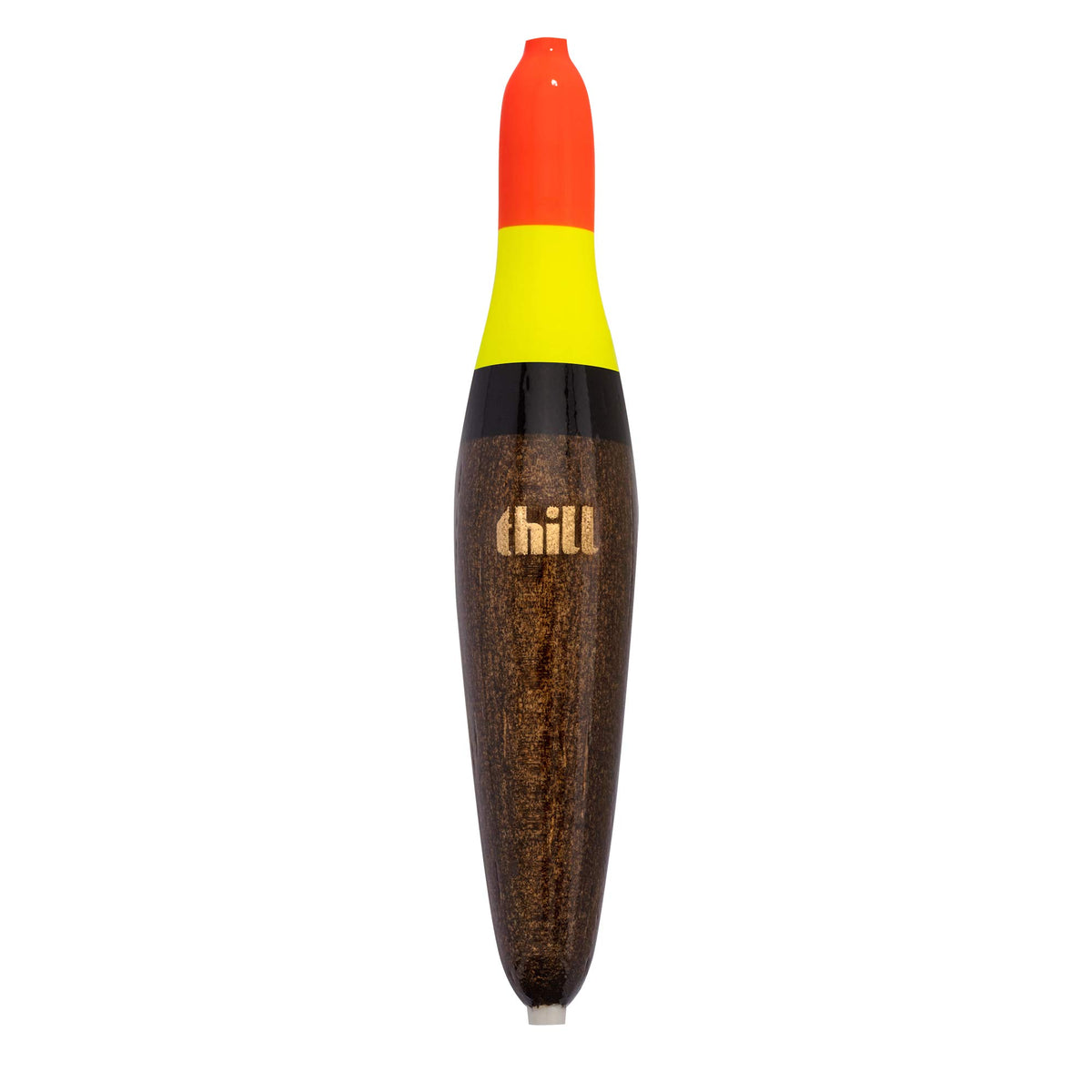 Thill Center Slider Float in red-yellow-black with high visibility for river jigging.