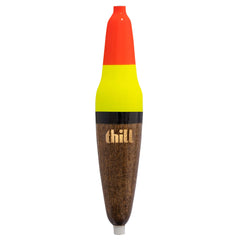 Thill Center Slider Float in red, yellow, and black boosts visibility for river jigging