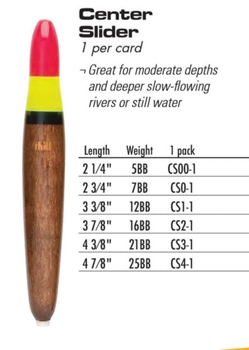 Thill Center Slider Float top view highlights high-visibility colors for tracking in water