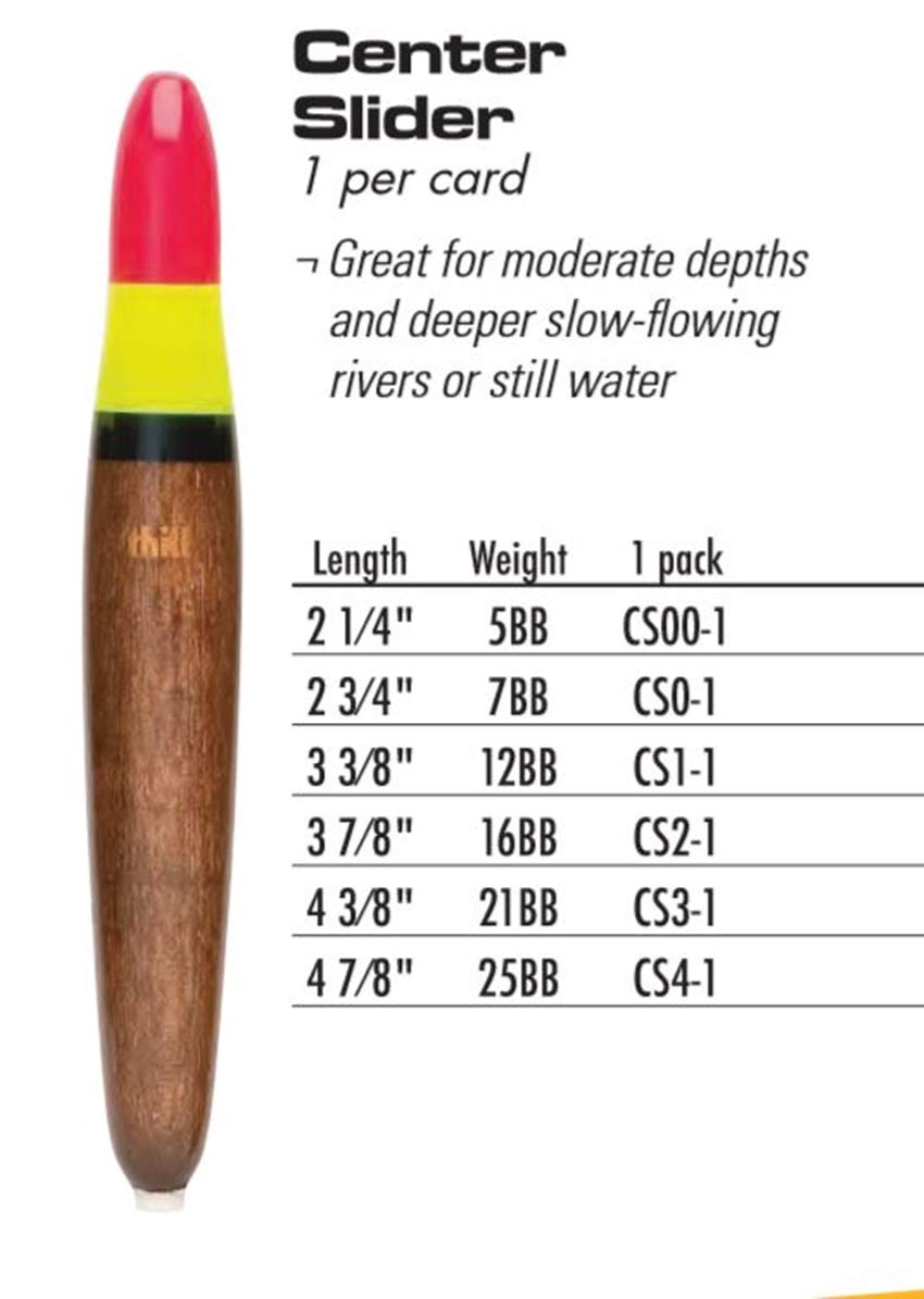 Thill Center Slider Float in use for vertical jigging, aiding depth control in deep water.