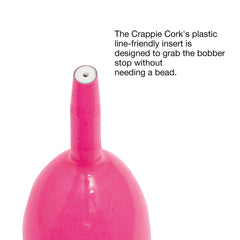 Thill Crappie Cork with bottom spring enables fixed rigging and versatile fishing setups