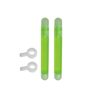 Thill Float Night Light Kit in green attached to a float for clear night fishing visibility.