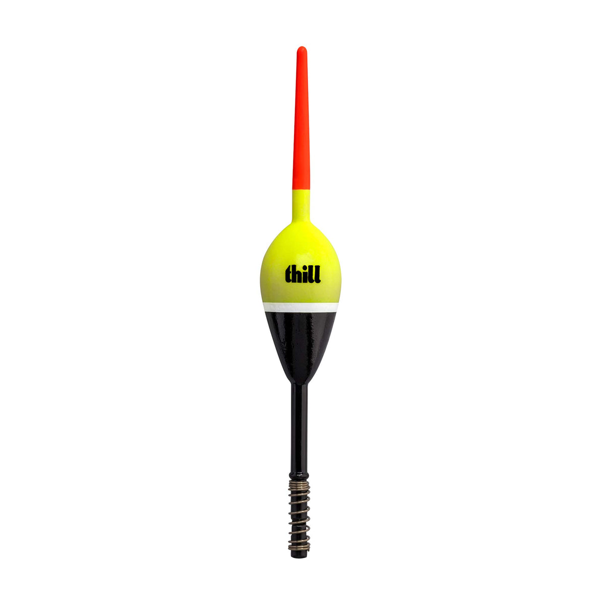 Thill Night 'N Day Glow Float bobber with glow finish boosts visibility for day and night fishing.
