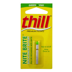 Thill Nite Brite Green glow improves float visibility on stormy water