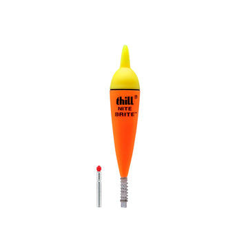 Thill Nite Brite red lighted float glows for night signaling on the water