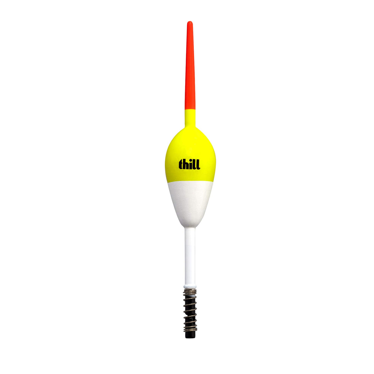 Thill oval spring float 7/8 inch with high-visibility top aids bite detection.