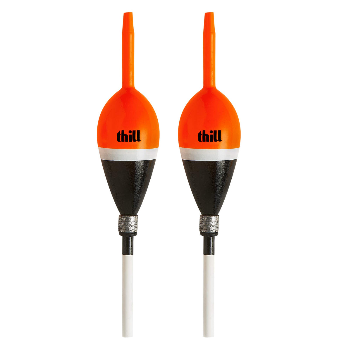 Thill Premium Weighted Floats oval slip in orange for easy bite detection