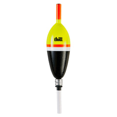 Thill Pro Series Slip Float with yellow top improves visibility for easy strike detection.