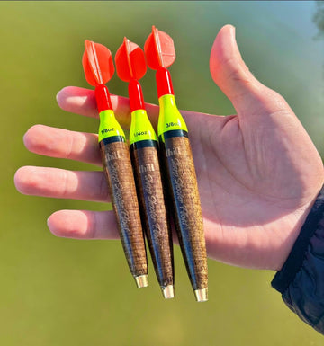 Thill Sharpshooter Float in action illustrating long-distance casting capability.