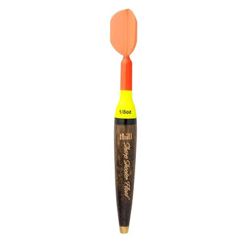 Thill Sharpshooter Float Hi-Vis orange body enhances visibility during casts.
