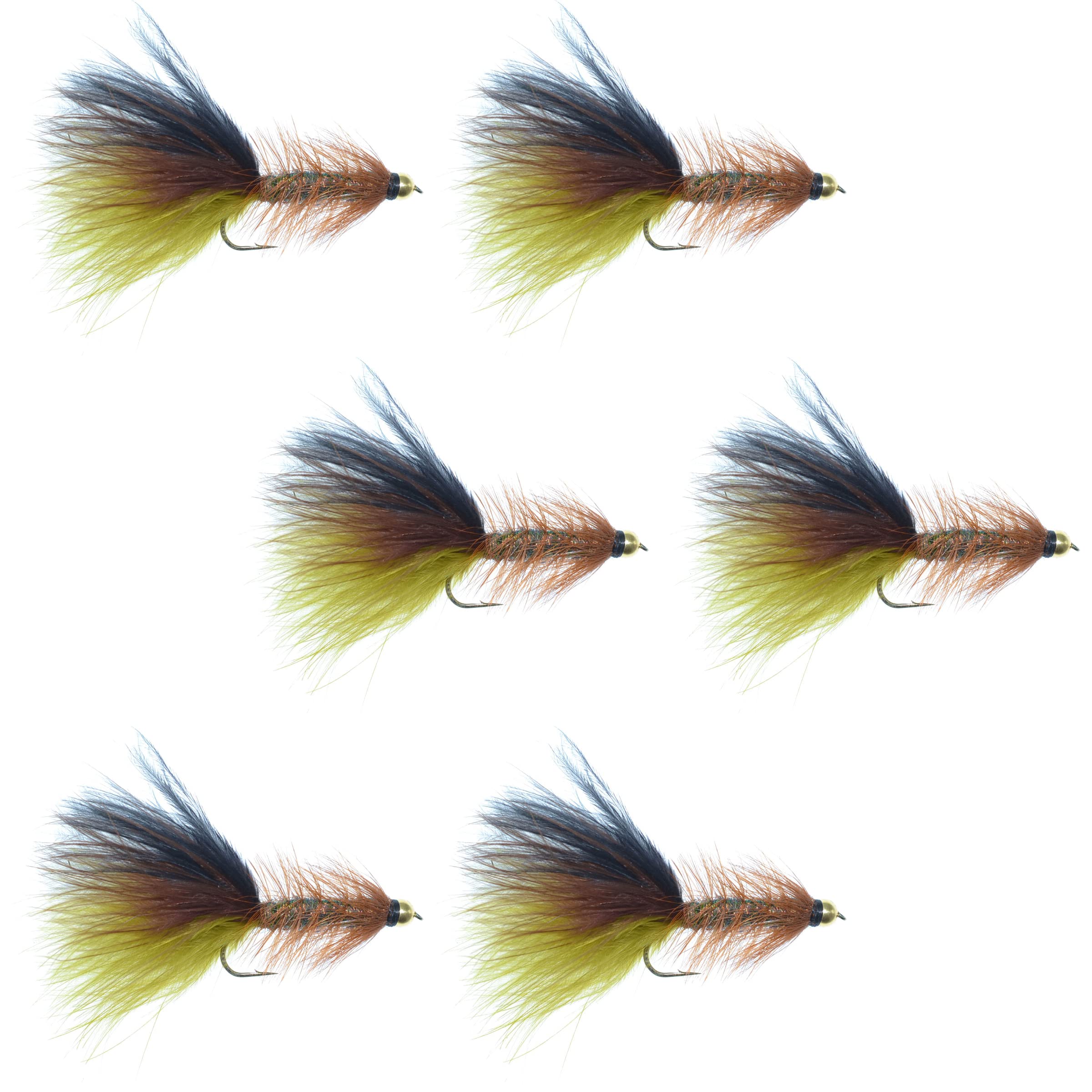 Thin Mint Bead Head Woolly Bugger streamer fly pattern close-up 1
