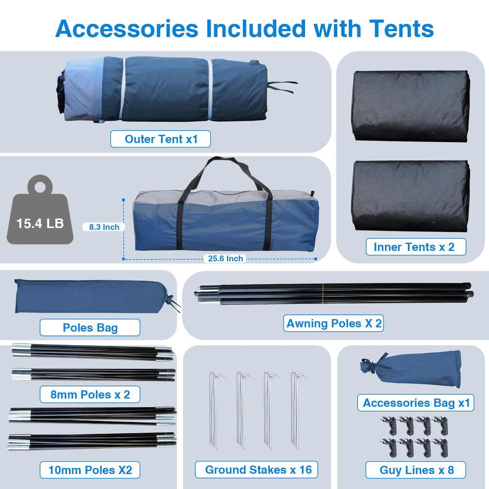 Thinlute tent taped seams and rainfly keeping interior dry during light rain