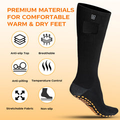 Thiovanek heated socks arch heat delivers full-foot warmth and comfort