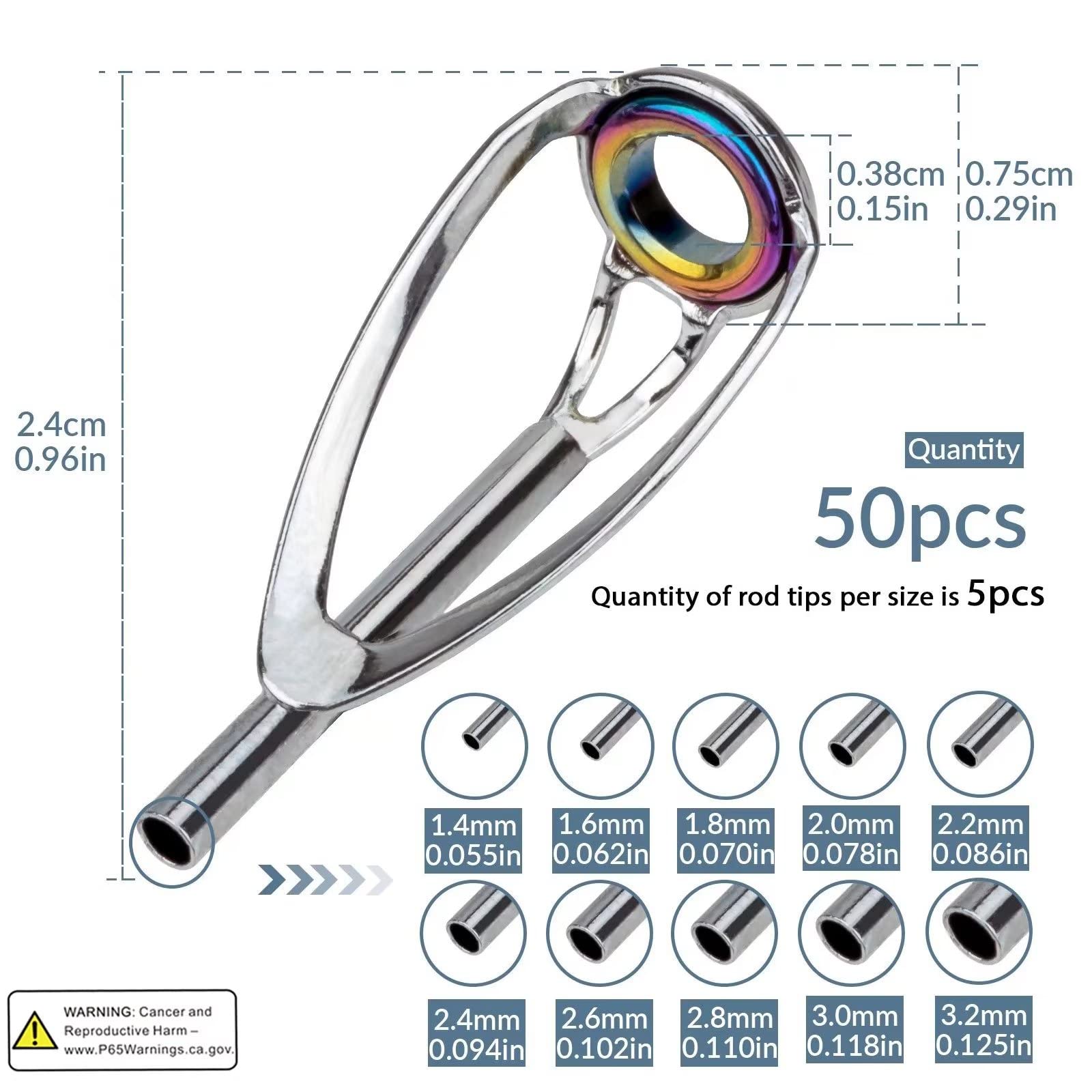 Portable on-the-go rod tip repair kit