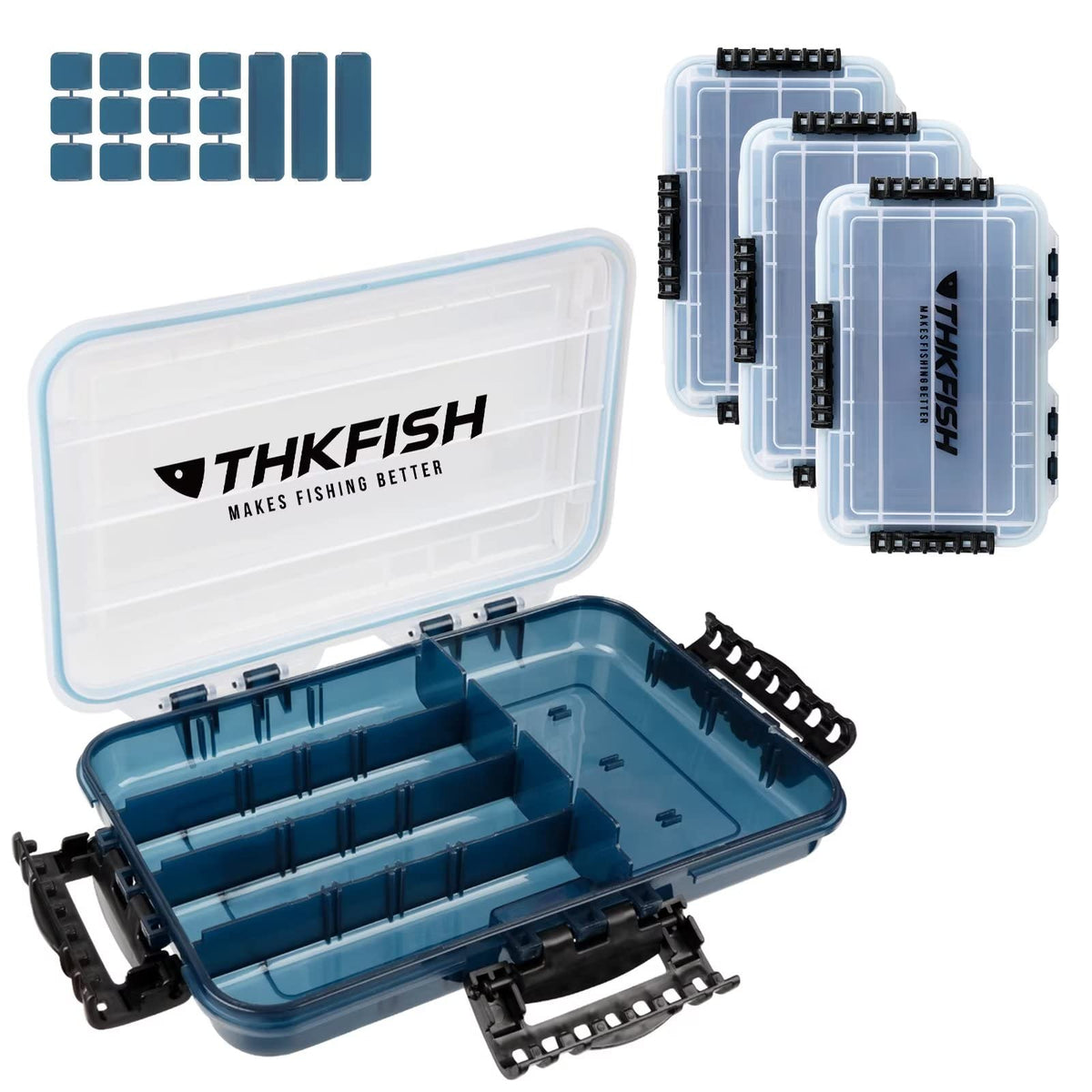 THKFISH 3600 tackle box lid waterproof keeps gear dry on boats