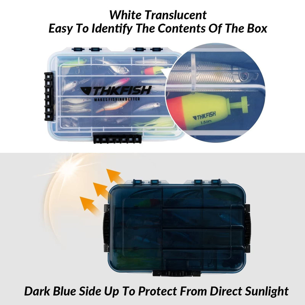 THKFISH 3600 tackle box sun proof body protects lures from fading