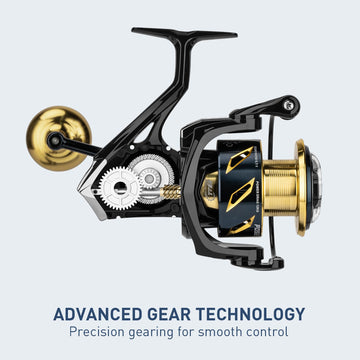 Reel in saltwater environment highlighting seals