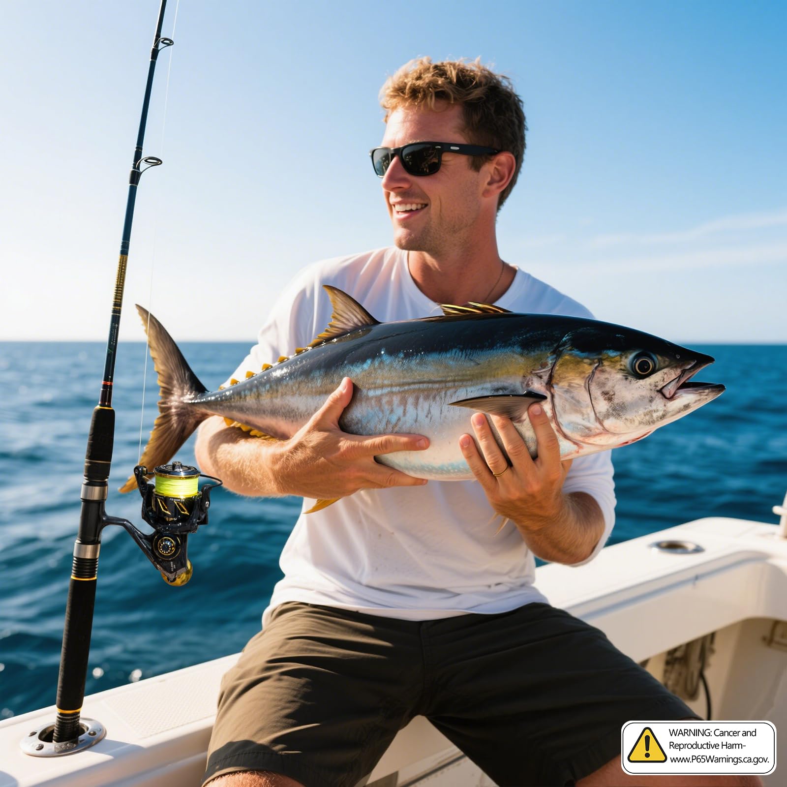 THKFISH 26 lb max drag badge on reel