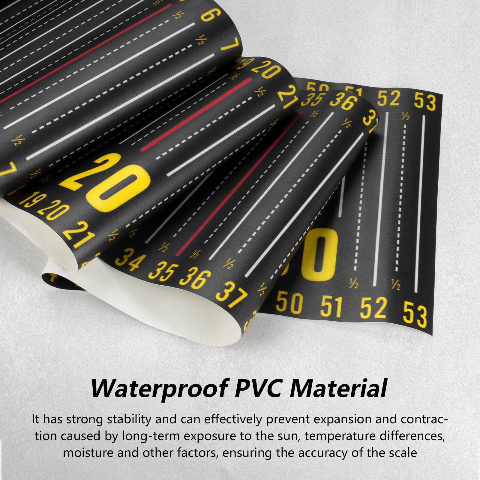 Ruler in use on a boat/kayak setup