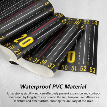 Ruler in use on a boat/kayak setup