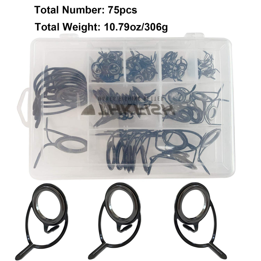 Kit contents used to repair baitcasting and spinning rods