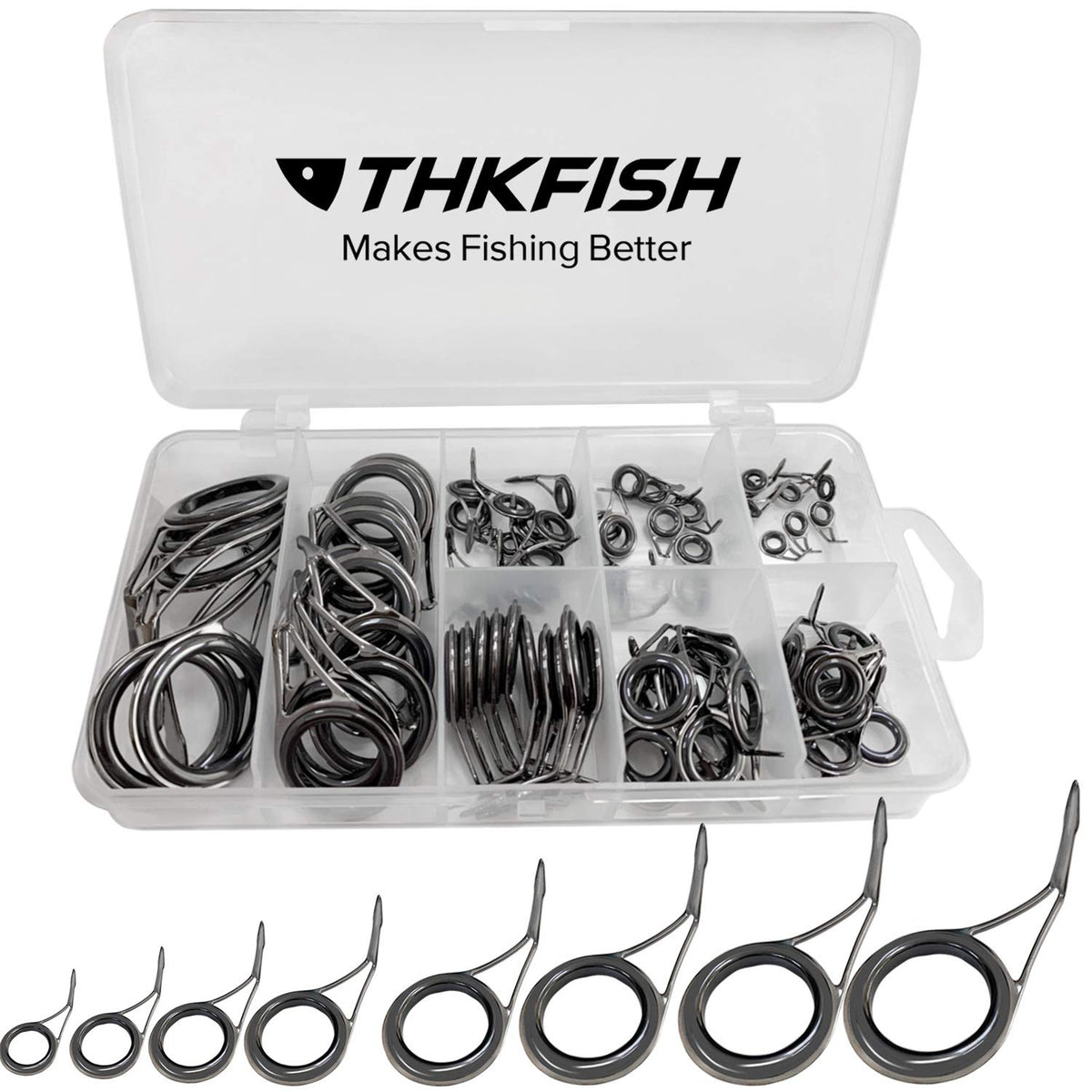 THKFISH 75-piece rod guide repair kit box