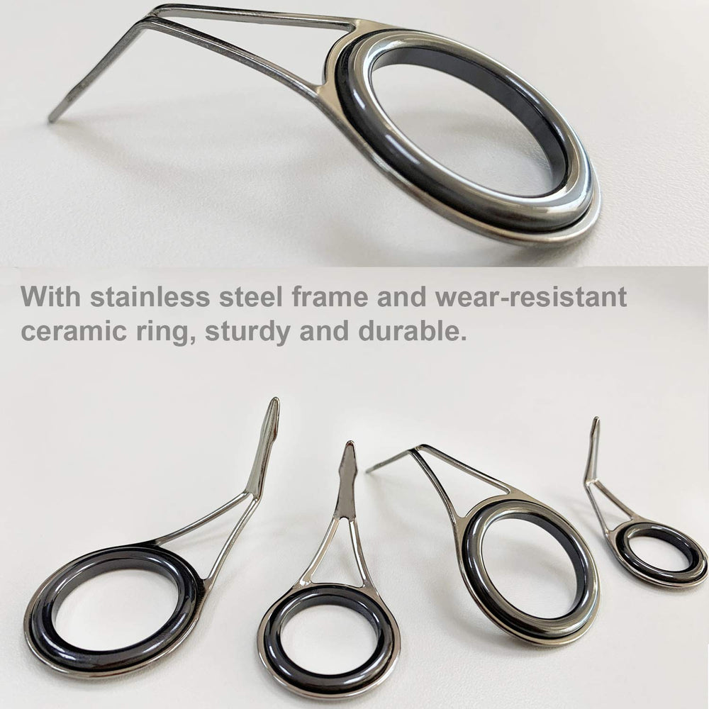  assorted spinning rod guides and components