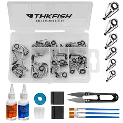 THKFISH Rod Tip Repair Kit contents in storage box